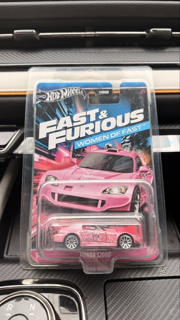 Hot Wheels Fast & Furious Honda S2000 (Category: Vehicle & Diecast Models) located in Iloilo. Submitted by itsjujuu_ (Listing ID 1422273626, Image 2). Description: - Hot Wheels Fast & Furious diecast car - Model: Honda S2000 (Pink) - Part of the Women of Fast collection - 1/5 in the series - Brand new, in original packaging.