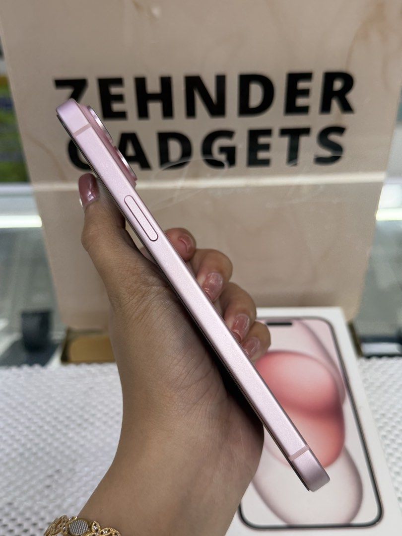 iPhone 15 PLUS 128GB OPENLINE (DUAL SIM) HK VARIANT (Category: iPhone 15 Series) located in San Juan City. Submitted by desireebayal96 (Listing ID 1422267233, Image 2). Description: iPhone 15 Plus (PINK) * 128GB * DUAL SIM * HK VARIANT * OPENLINE * ANY SIM * 87% BATTERY HEALTH (ORIGINAL NOT BOOSTED CAN CHECK 3UTOOLS) * 99% SMOOTH * NO ISSUE * NO HISTORY OF REPAIR * NO ICLOUD ISSUE * NOT REFURBISHED * FACE ID & TRUETONE WORKING * WITH CORD TYPE-C 