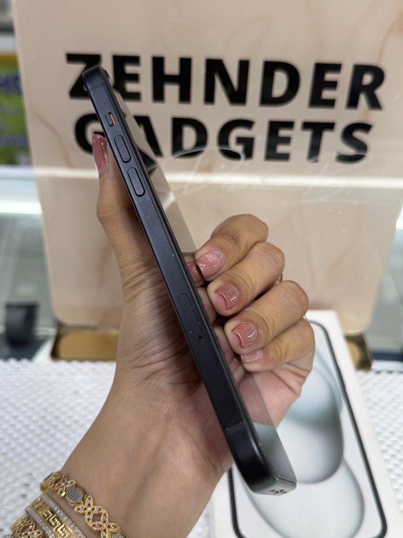 iPhone 15 PLUS 128GB OPENLINE (NTC APPROVED) (Category: iPhone 15 Series) located in San Juan City. Submitted by desireebayal96 (Listing ID 1422267711, Image 3). Description: iPhone 15 Plus (BLACK) * 128GB * NTC APPROVED * OPENLINE * ANY SIM * 96% BATTERY HEALTH (ORIGINAL NOT BOOSTED CAN CHECK 3UTOOLS) * 97% SMOOTH * NO ISSUE * NO HISTORY OF REPAIR * NO ICLOUD ISSUE * NOT REFURBISHED * FACE ID & TRUETONE WORKING * WITH CORD TYPE-C * WITH BOX SAME