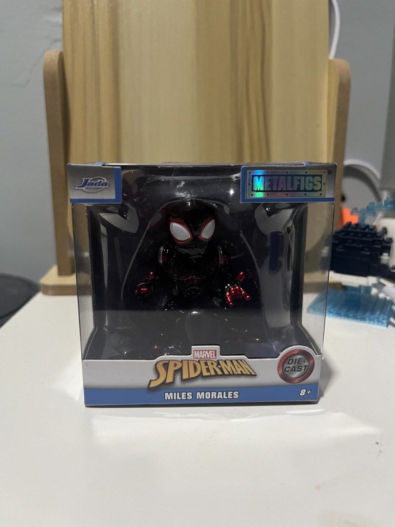 Jada Metalfigs Spider-Man Figures (Category: Figurines & Statues) located in Manila. Submitted by mysticbear-6786c4 (Listing ID 1422345344, Image 3). Description: - Spider-Man, Miles Morales, and Ghost Spider Die-cast. - All figures are in original packaging. (Still Sealed) - 450 Each ; 1200 if set MOP: Gcash, GoTyme or Maribank.