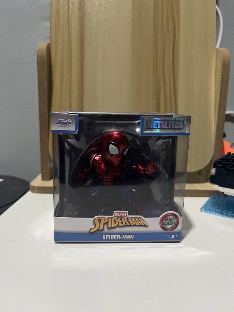 Jada Metalfigs Spider-Man Figures (Category: Figurines & Statues) located in Manila. Submitted by mysticbear-6786c4 (Listing ID 1422345344, Image 2). Description: - Spider-Man, Miles Morales, and Ghost Spider Die-cast. - All figures are in original packaging. (Still Sealed) - 450 Each ; 1200 if set MOP: Gcash, GoTyme or Maribank.