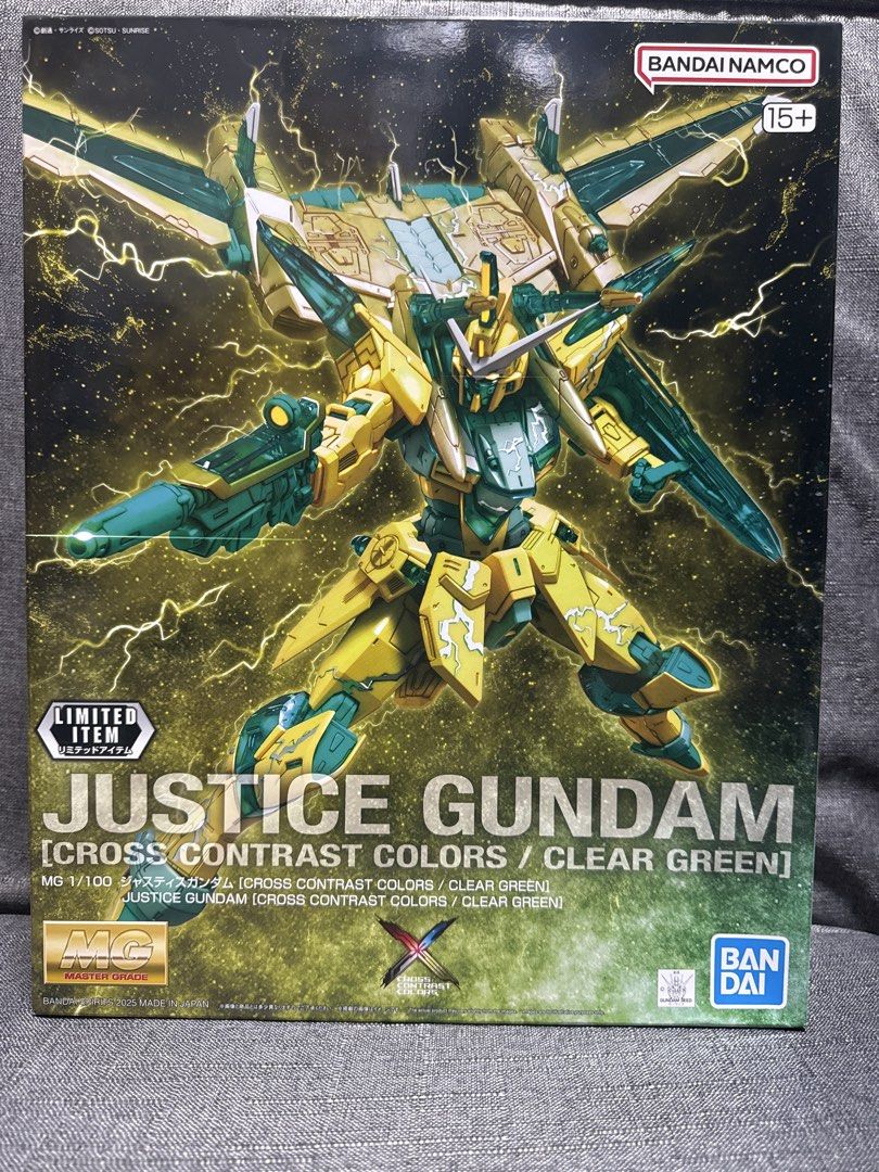Justice Gundam Cross Contrast Colors MG (Category: Gundam Model Kits) located in Singapore. Submitted by badthrifts (Listing ID 1422371482, Image 1). Description: Brand new and runners all sealed.
