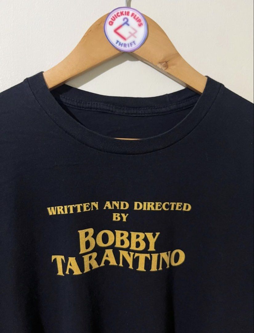 Logic x Written & Directed by Bobby Tarantino Tee (Category: Tshirts & Polo Shirts ) located in Subic. Submitted by quickieflips (Listing ID 1422281549, Image 1). Description: Logic x Written & Directed by Bobby Tarantino Shirt Missing tag Super beefy collar / neckline Size: Large Dimension: 22” x 29” Issue: 1 tiny pinhole 600 php Shipping fee will be shouldered by the buyer Location: Olongapo / Subic.