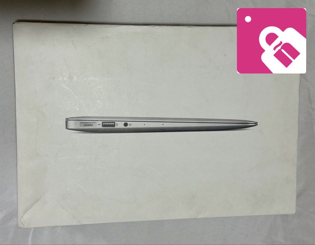 MacBook Air 11-inch (Early 2014 model) (Category: Laptops & Notebooks) located in Antipolo. Submitted by nyeahsells (Listing ID 1422324055, Image 2). Description: Pre-loved Macbook Air 11-inch Early 2014 Model No: A1465 11.6/1.4GHz/4GB/128GB Flash storage Flaw: defective space bar RFS: decluttering Details: - purchased in Power Mac SM Marikina last January 2015 - complete inclusions (outbox, unit, charger, adapter, manual) - no apple stickers inc