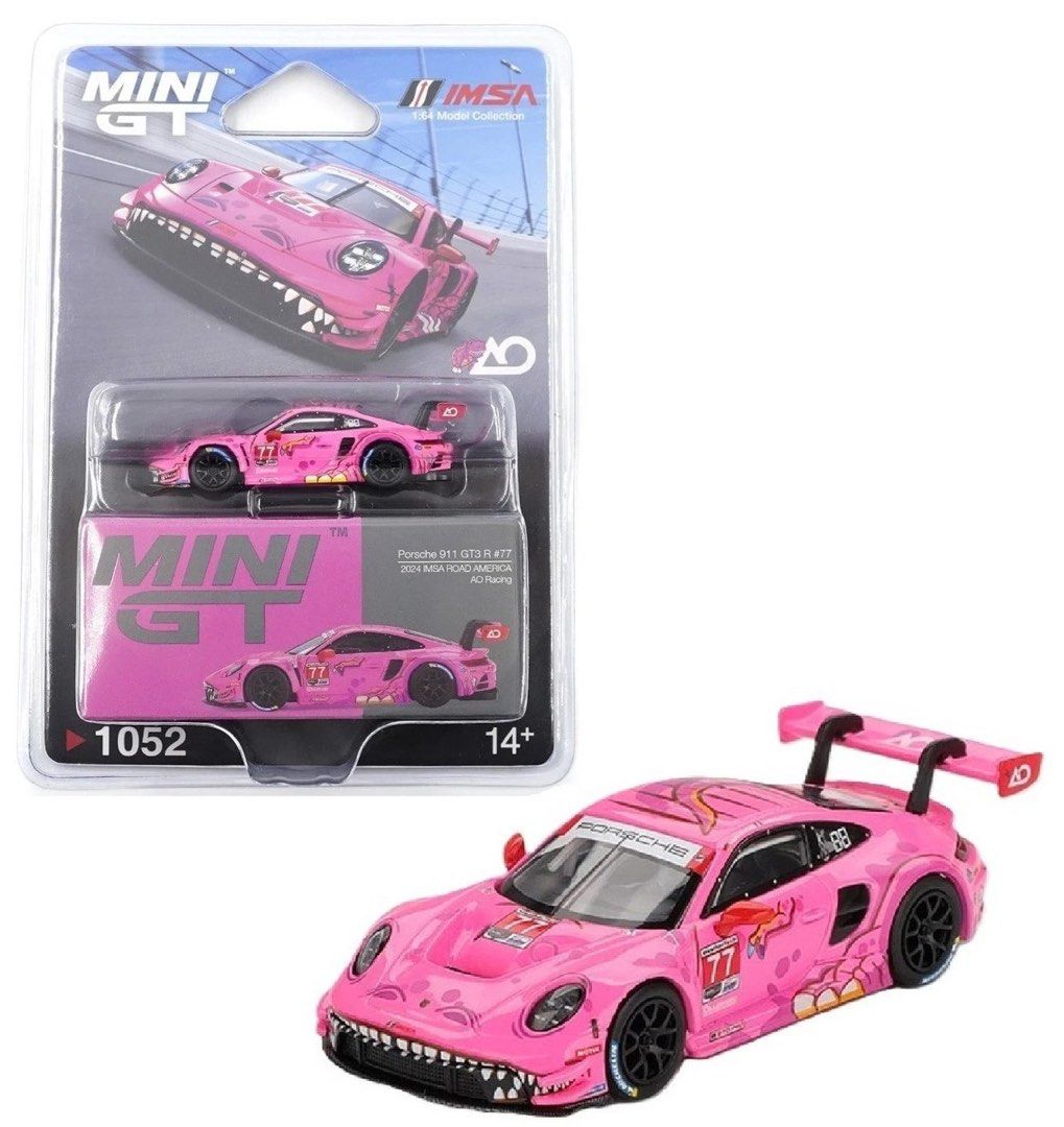 Mini GT Porsche 911 GT3 R #77 IMSA AO Racing, Hobbies & Toys, Toys ...