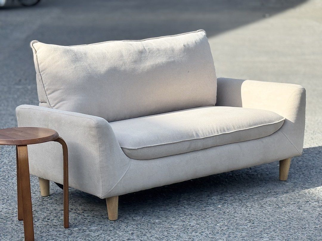 Nitori Minimalist Loveseat Sofa (Category: Sofas) located in Bulacan. Submitted by rock_off.thriftshop.ph (Listing ID 1422278528, Image 3). Description: .