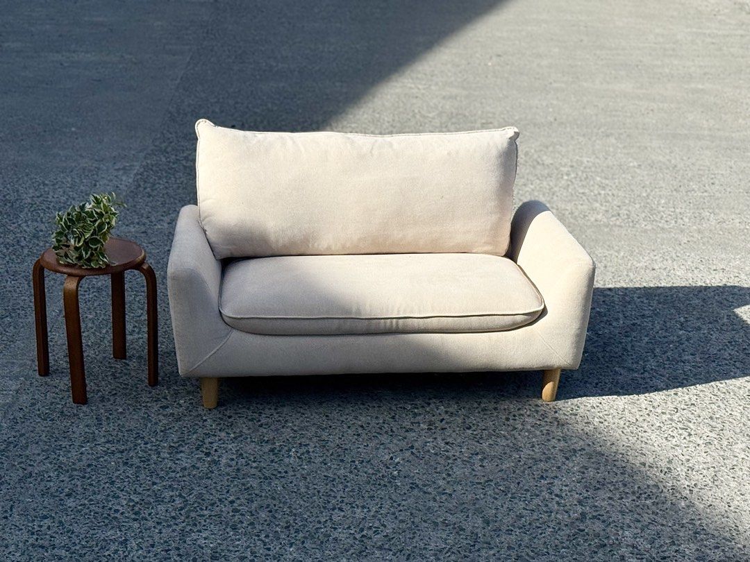 Nitori Minimalist Loveseat Sofa (Category: Sofas) located in Bulacan. Submitted by rock_off.thriftshop.ph (Listing ID 1422278528, Image 2). Description: .