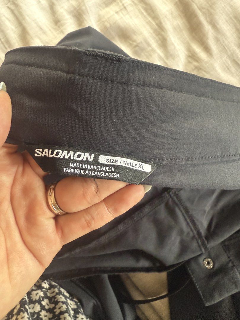 Salomon Pants - XL (Category: Trousers) located in Quezon City. Submitted by zerinap (Listing ID 1422296421, Image 2). Description: - Salomon XL pants - Ideal for outdoor activities like skiing and hiking - Lightweight, technical fabric - Multiple zippered pockets - Integrated belt .