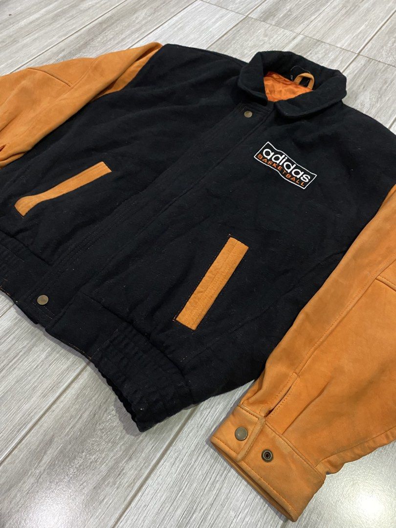Vintage Adidas Basketball Varsity Jacket (Category: Coats, Jackets and Outerwear) located in Alcala. Submitted by zookarchive (Listing ID 1422304406, Image 2). Description: Vintage Adidas Basketball Varsity Jacket 1980s-1990s Release Size Small 25 x 28 In Very Good Condition no damage , Needs Cleaning only Listing online at 20k+ php Selling for only ₱14,999 shipping at buyers Expense Feel Free to Offer! .