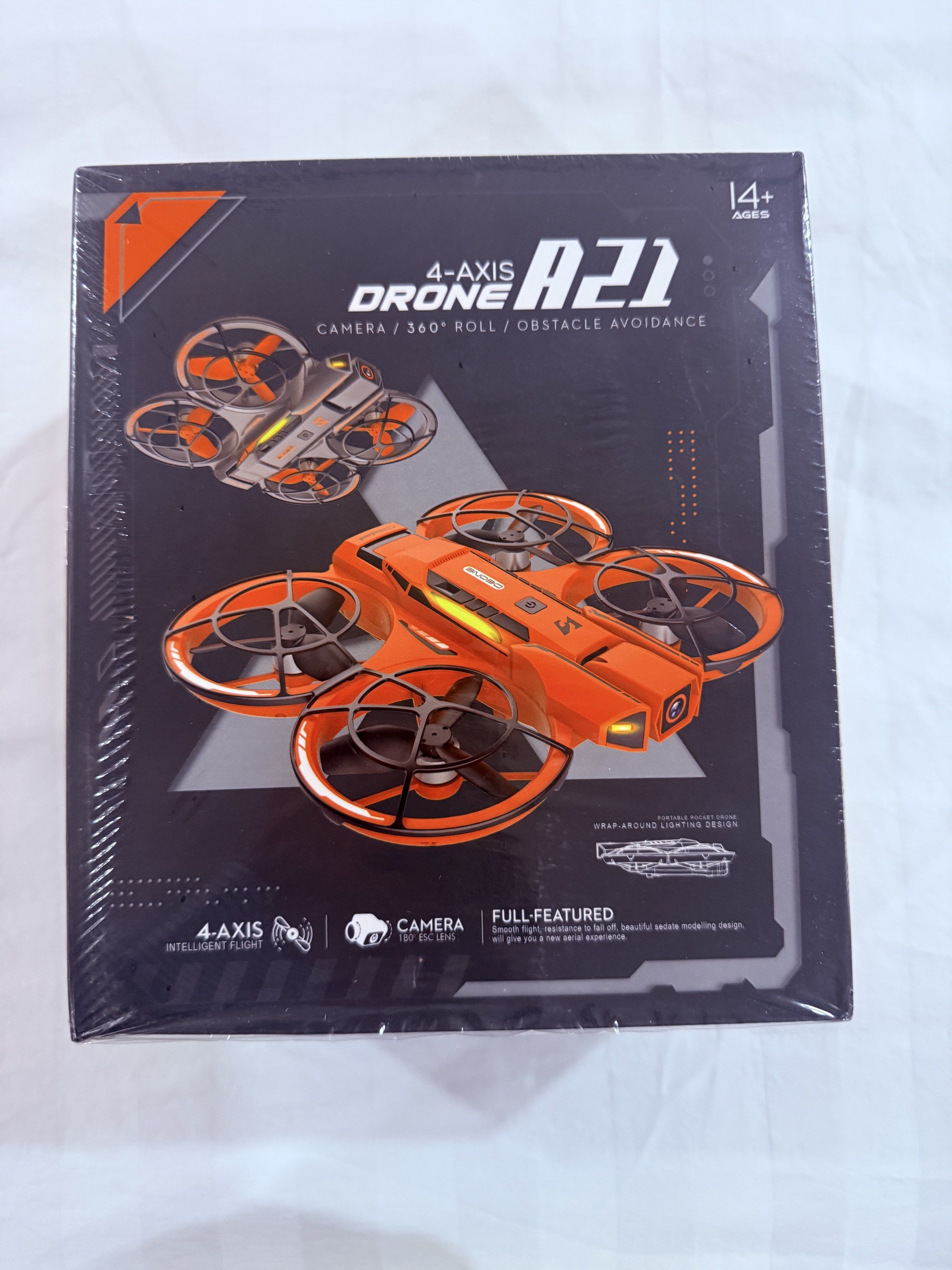 A21 Drone 360 (Category: Drones) located in San Juan City. Submitted by shoprinat (Listing ID 1419364441, Image 3). Description: - A21 Drone: Your pocket-sized aerial companion! - Features a built-in camera for capturing stunning photos and videos. - Enjoy thrilling 360° rolls. - Equipped with obstacle avoidance for safe flying. - Portable and easy to carry. - Recommended for ages 14+. - Made in China..