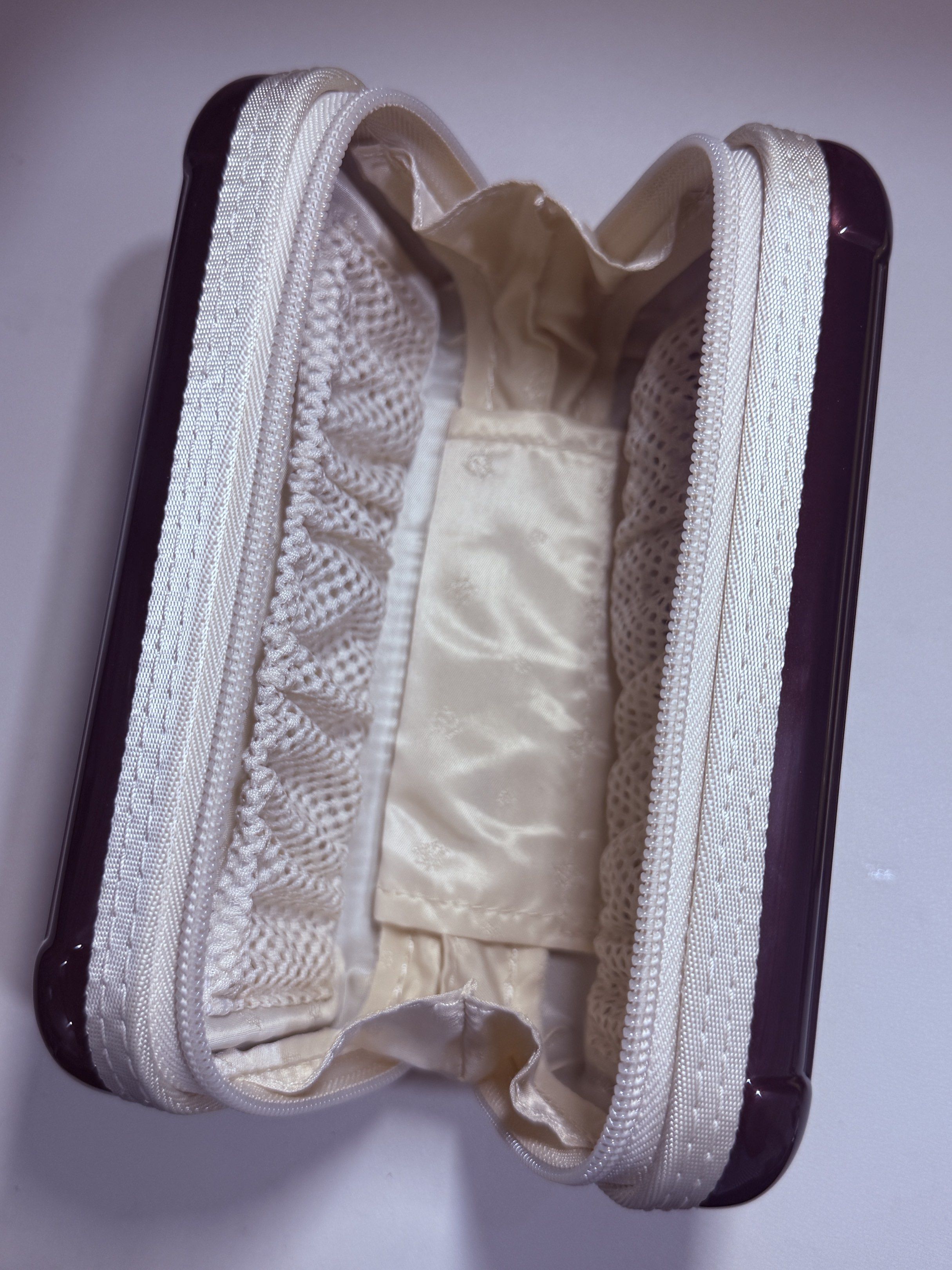 Authentic Rimowa Charger / Cosmetic Case (Category: Luxury Bags & Wallets) located in San Juan City. Submitted by shoprinat (Listing ID 1419361394, Image 3). Description: - Available in yellow and burgundy - Features a ribbed design - Secure zipper closure - Has multiple compartments - Perfect for travel or everyday use - Keeps your essentials organized.
