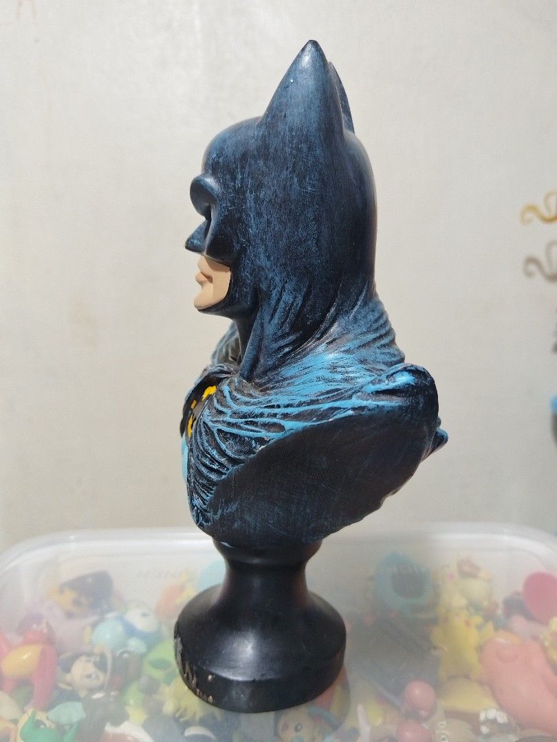 Batman Head Bust Statue (Babasagin) (Category: Figurines & Statues) located in Quezon City. Submitted by just_d_toys_quezon_city (Listing ID 1419361732, Image 2). Description: Batman Head Bust (Babasagin) Php600.00 or higher offer See photos for condition. Location: Cubao, QC MOP: Gcash (Payment First Basis) MOD: J&T Express or Lalamove (Delivery Fee To Be Shouldered By The Buyer, No Lalamove Purchase Service.Please) #batman.