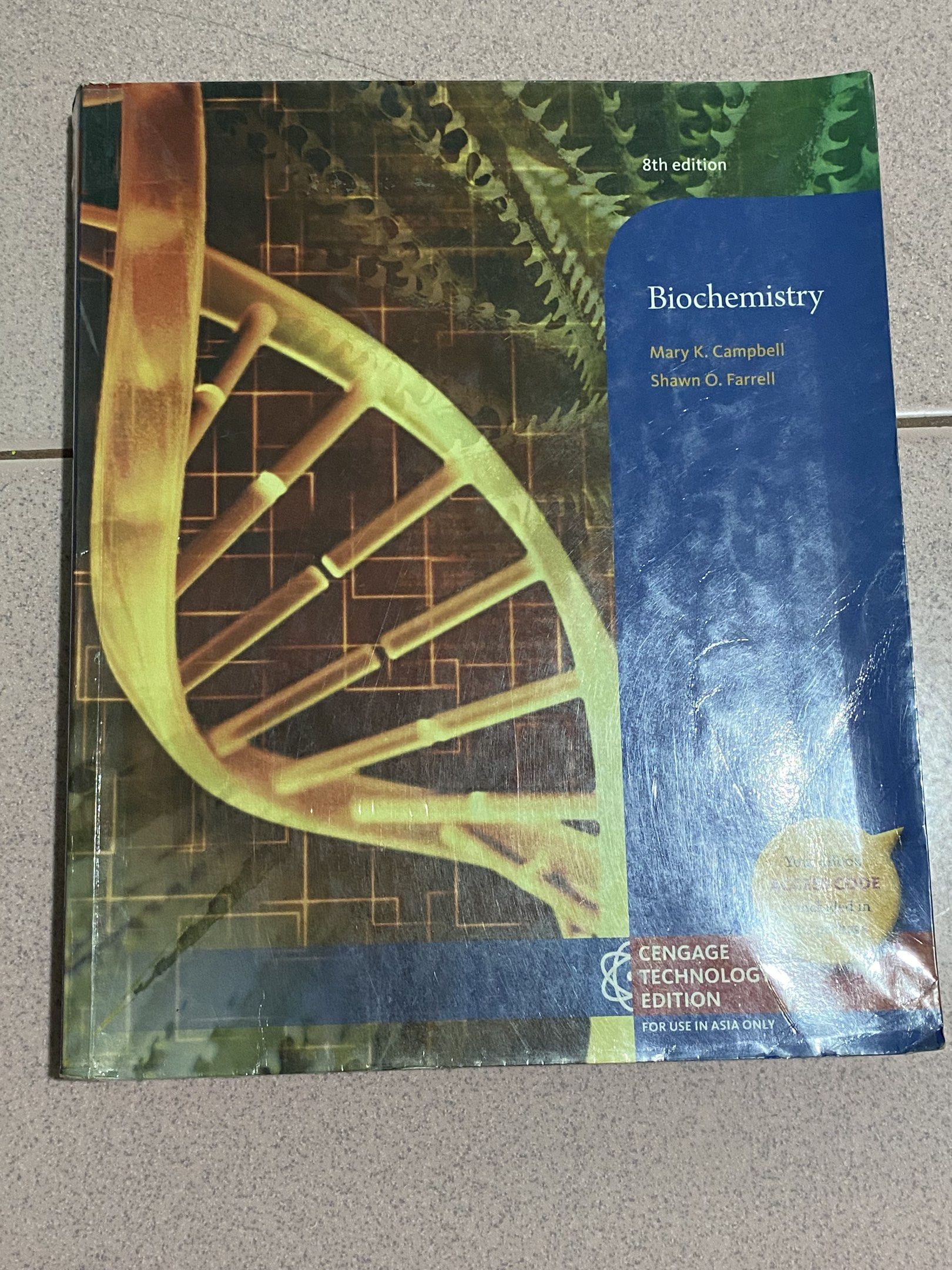 Biochemistry 8th Edition Textbook (Category: Textbooks) located in Pasig City. Submitted by kayciigii (Listing ID 1419304899, Image 1). Description: no highlights has pencil marks or notes mop: gcash.