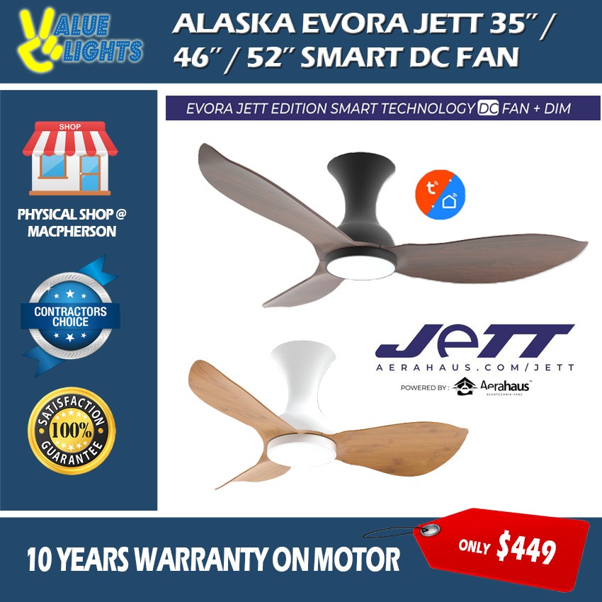 [Climate Voucher] Alaska Aerahaus Evora Jett Smart Dimmable DC Ceiling ...