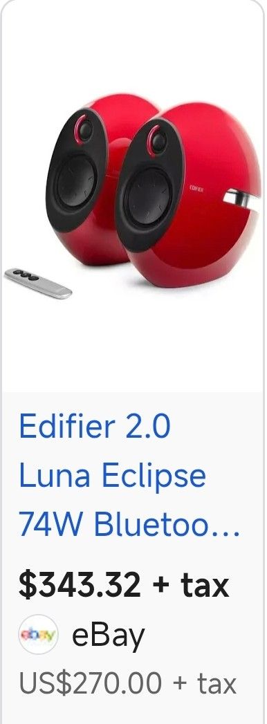 Edifier 2.0 Luna Eclipse 74W Bluetooth Speakers65671935981570110