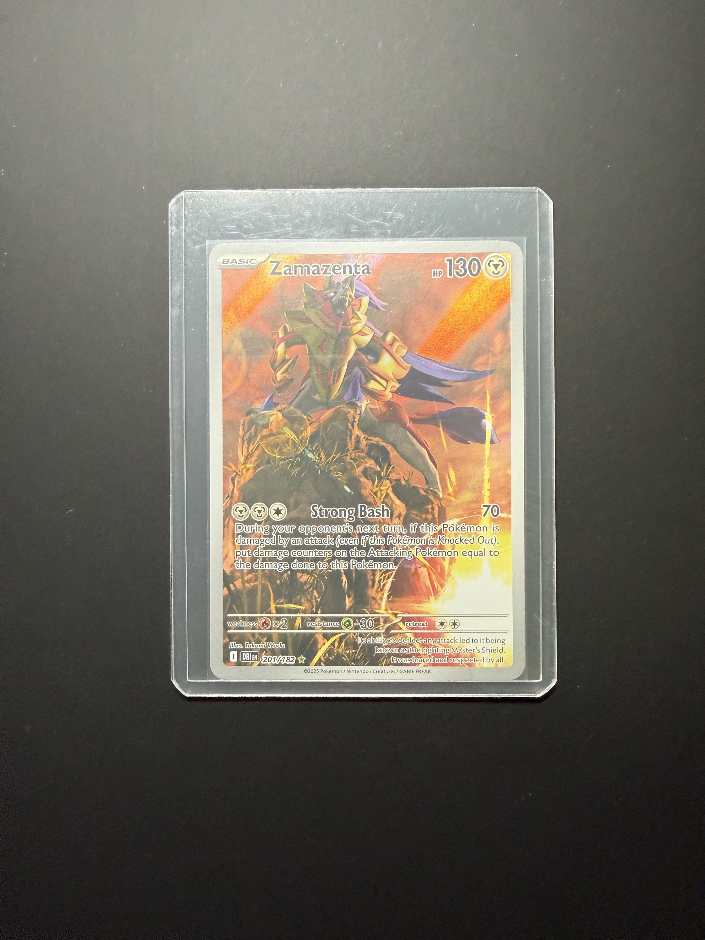 [ENG] [DRI] Zamazenta #201/182 Illustration Rare IR Pokemon Destined ...