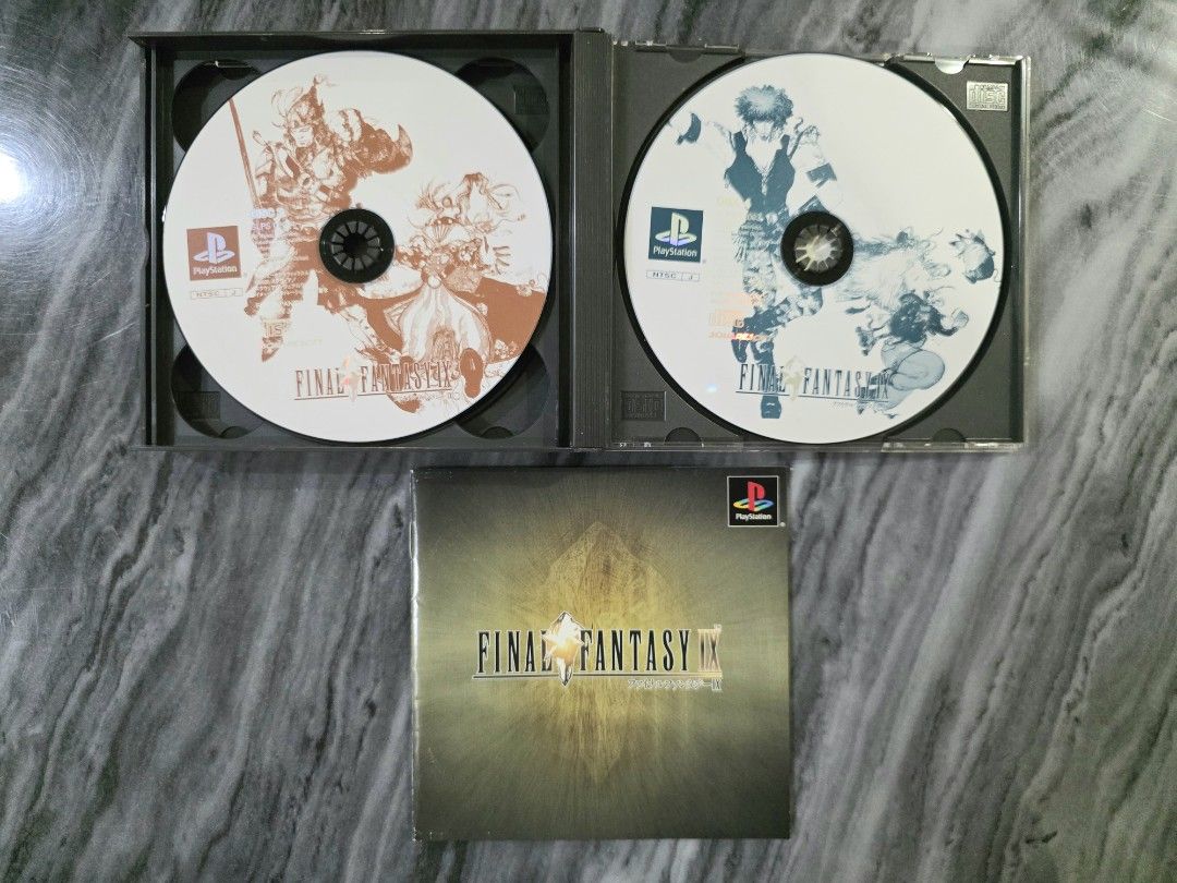 Final Fantasy IX (Complete) Jap for PS One Playstation (Category: PlayStation) located in Mandaluyong City. Submitted by chan.ningtatum (Listing ID 1419268424, Image 3). Description: For Sale! Final Fantasy IX - Includes 4 game discs. - Original inserts included. - A great addition for retro gaming collectors. Good Working Condition. No Issue Checkouts via Shope e and Laz ada Available Shipping: Lalamove, Grab Meet ups: Mandaluyong and San Juan C