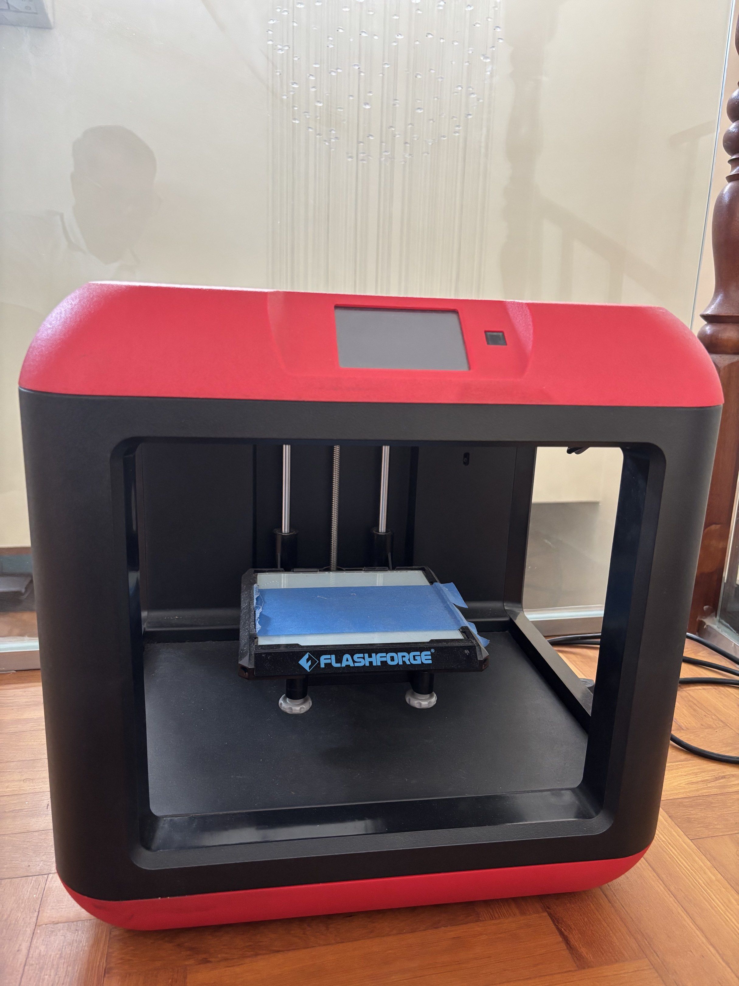 FlashForge Finder 3D Printer (Category: Printers, Scanners & Copiers) located in Singapore. Submitted by simplepeace09 (Listing ID 1419258680, Image 2). Description: - FlashForge Finder 3D printer - Red and black color - Well-maintained - Perfect for beginners and hobbyists - Ready to use!.