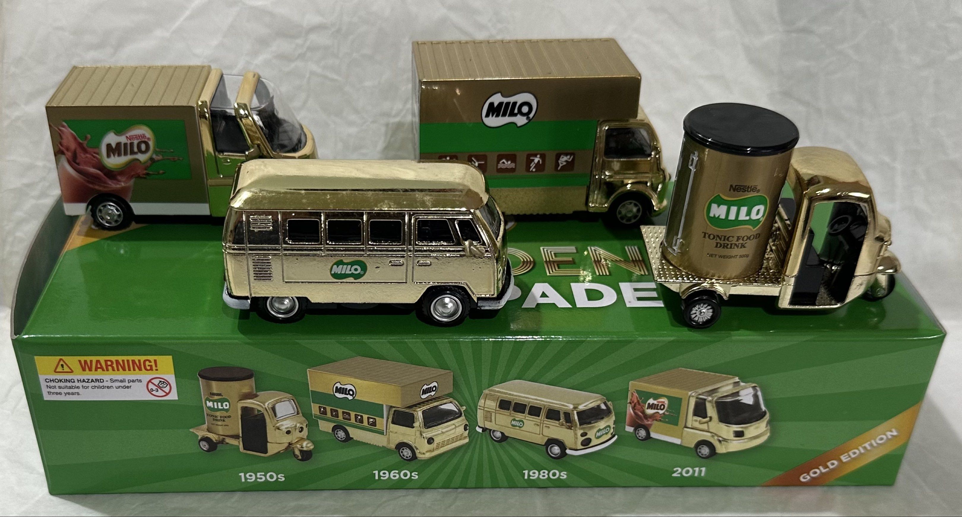 Mini Milo Box Gold Mini Milo Vans, Hobbies & Toys, Toys & Games on Carousell