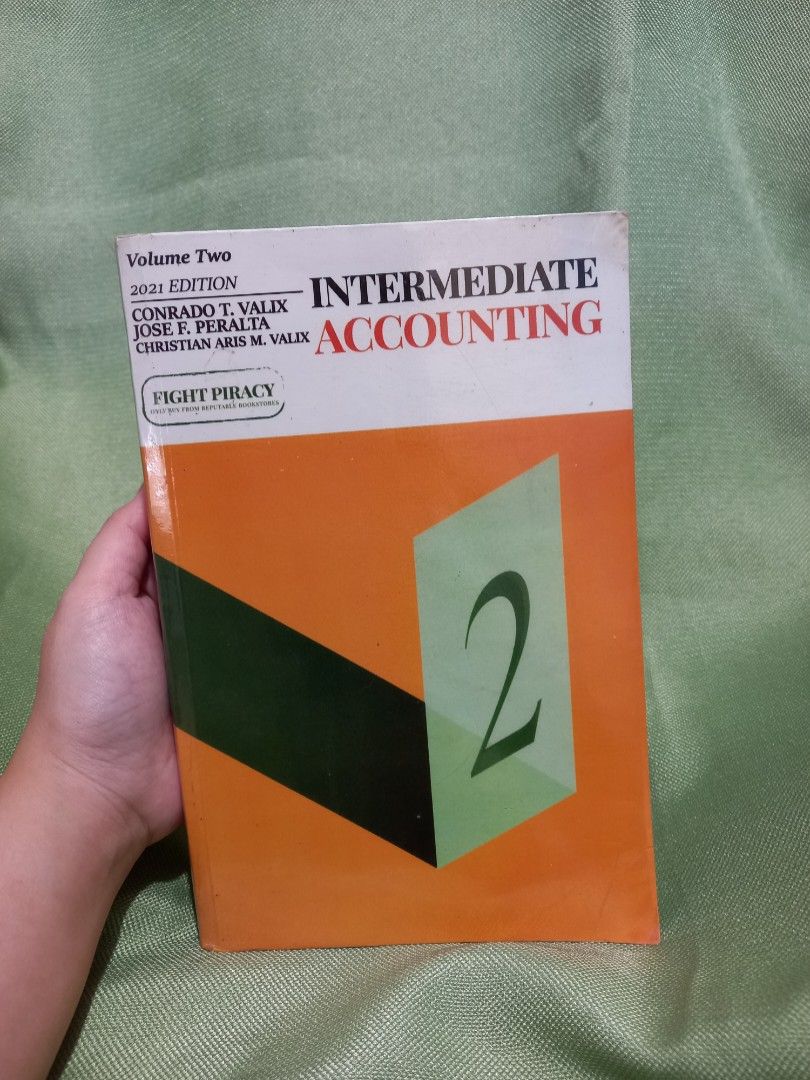 Intermediate Accounting Volumes 1 and 2 (Category: Textbooks) located in Trece Martires City. Submitted by mxytreasures (Listing ID 1406450987, Image 3). Description: 2021 edition | Valix -minimal highlights/pencil marks Individual Price: Php250 each Bundle Price (take all): Php450.