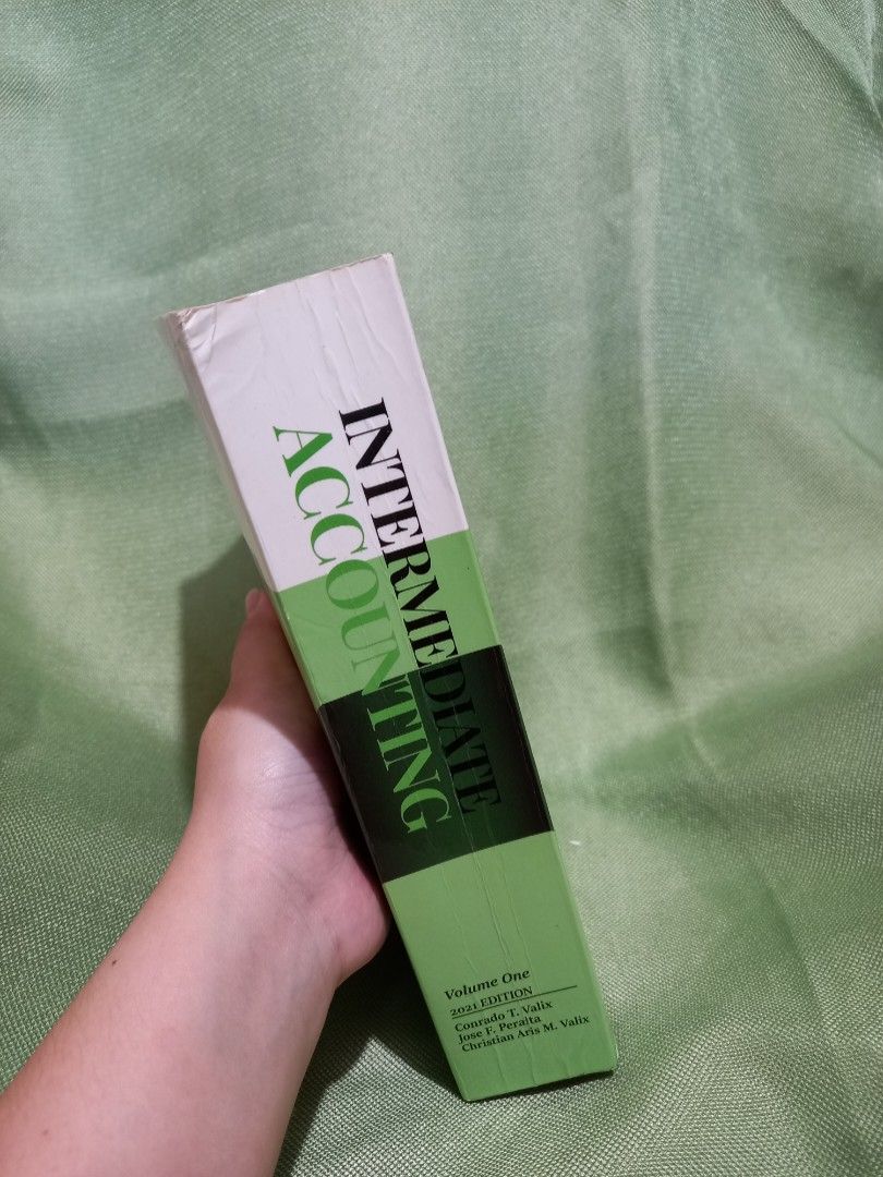 Intermediate Accounting Volumes 1 and 2 (Category: Textbooks) located in Trece Martires City. Submitted by mxytreasures (Listing ID 1406450987, Image 2). Description: 2021 edition | Valix -minimal highlights/pencil marks Individual Price: Php250 each Bundle Price (take all): Php450.