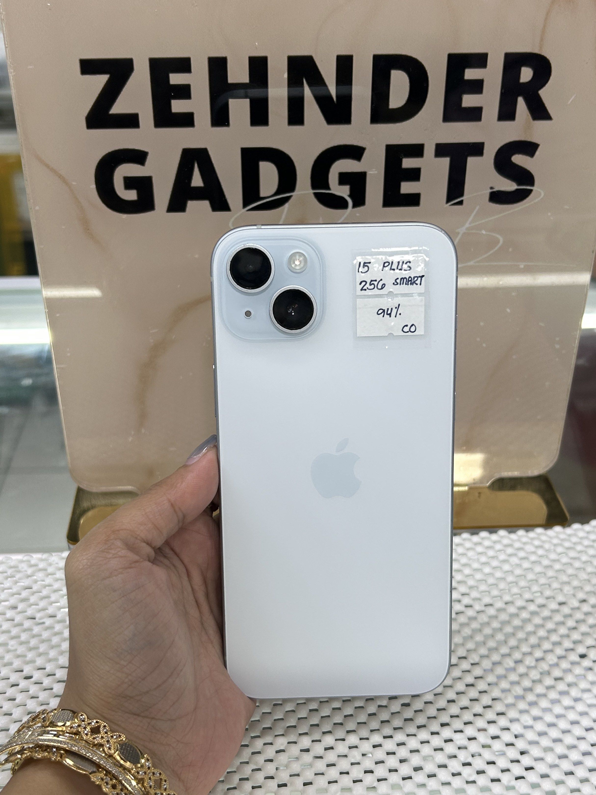 iPhone 15 PLUS 256GB SMARTLOCKED (NTC APPROVED) (Category: iPhone 15 Series) located in San Juan City. Submitted by desireebayal96 (Listing ID 1419197659, Image 1). Description: iPhone 15 PLUS (BLUE) * NTC APPROVED * SMARTLOCKED * 94% BATTERY HEALTH (ORIGINAL NOT BOOSTED CAN CHECK 3UTOOLS) * 97% SMOOTH * NO ISSUE * NO HISTORY OF REPAIR * NOT REFURBISHED * FACE ID & TRUETONE WORKING * WITH CORD TYPE-C OPEN FOR COD SAME DAY DELIVERY PLUS SHIPPING F