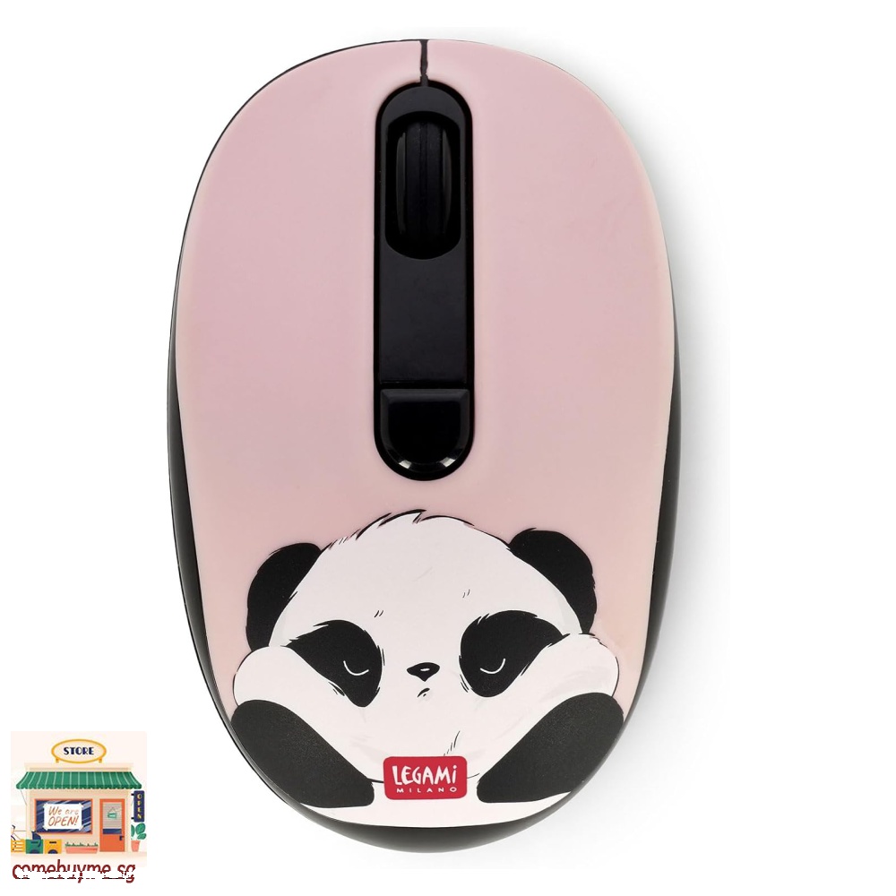 Legami - Wireless Mouse with Ultra Compact USB Receiver, Panda Design ...