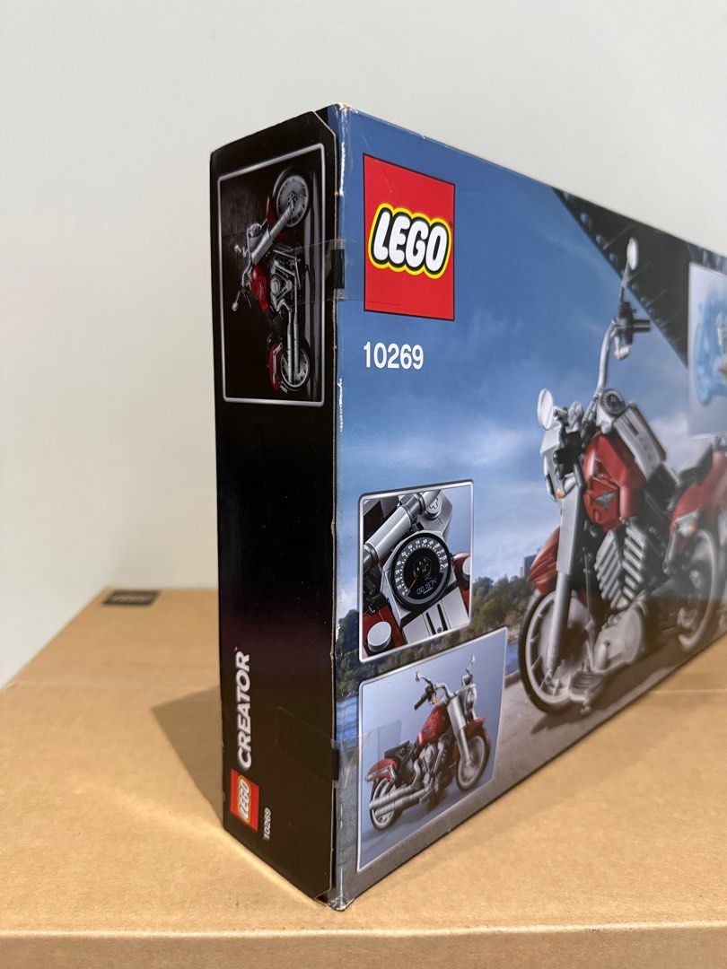 LEGO Creator Expert 10269 Harley-Davidson Fat Boy (Category: Lego & Building Sets) located in Quezon City. Submitted by lightningrush (Listing ID 1419193794, Image 3). Description: - LEGO Creator Expert 10269 Harley-Davidson Fat Boy - 1023 pieces - Brand new in box - Retired set Fast pickup in QC or San Juan. Can also arrange for shipping..
