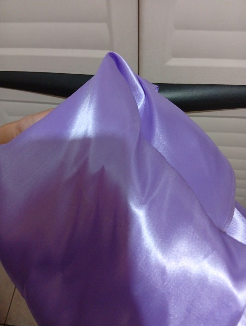 Lilac / Purple Satin Maxi Skirt (Category: Skirts) located in Manila. Submitted by bb_mushroom (Listing ID 1419358202, Image 3). Description: Lilac / Purple Satin Maxi Skirt 💜 ✨ Flowy A-line / maxi silhouette 👗 High-waisted fit 🪡 Soft, lightweight silk fabric with a smooth feel - Worn by me, my height is 5'1" — falls full length/maxi - Only used once, in excellent condition. - Perfect for formal events, photoshoots, or dressy occasions. - Easy