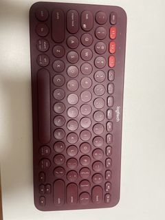 Logitech K380 Wireless Keyboard - Burgundy439769486266224640