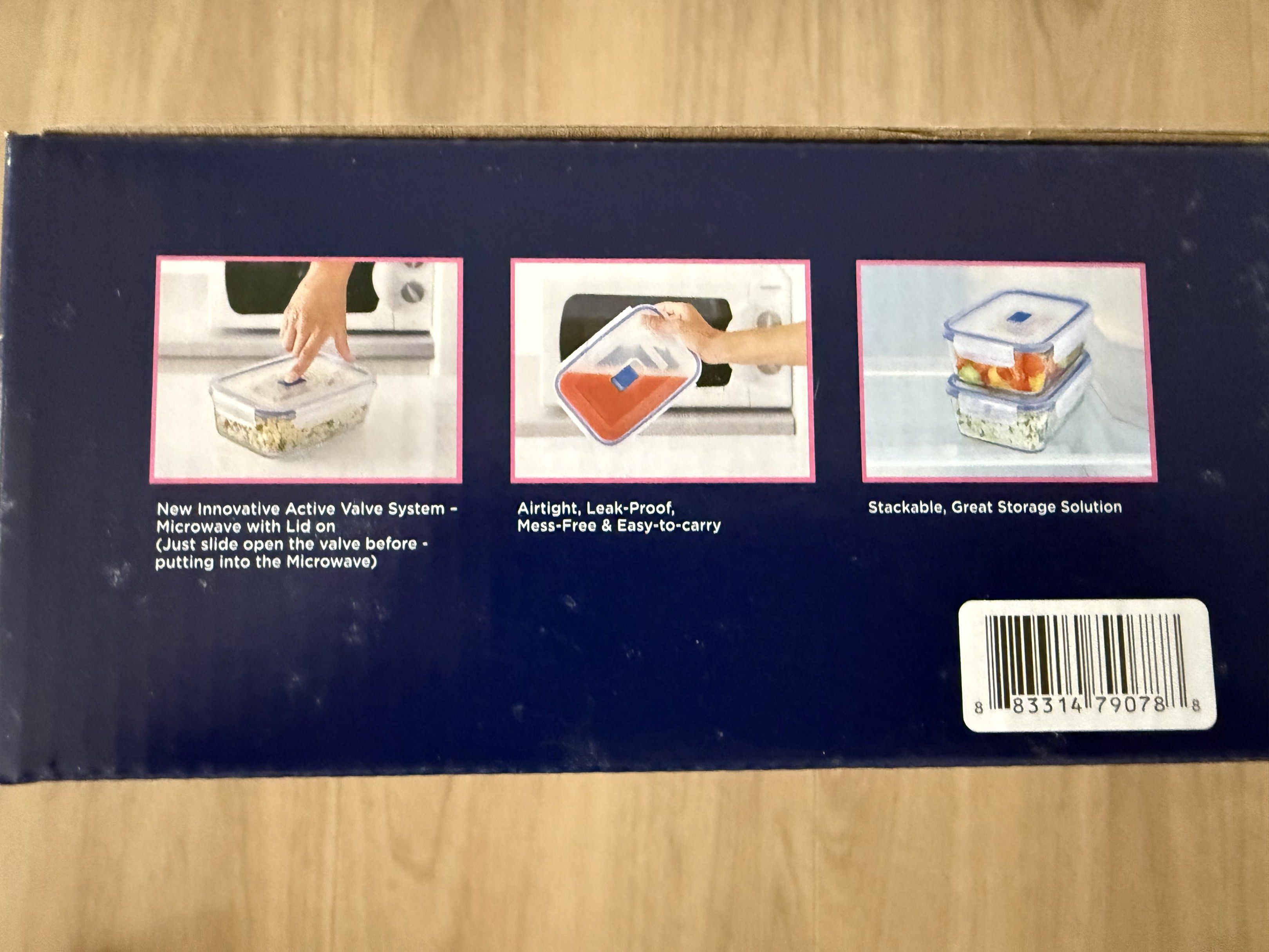 Luminarc Purebox Active Food Storage Container446015192192133122