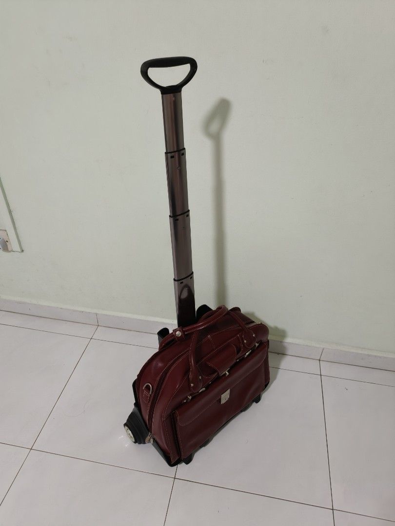 McKlein USA Rolling Briefcase - Burgundy450518953672069123
