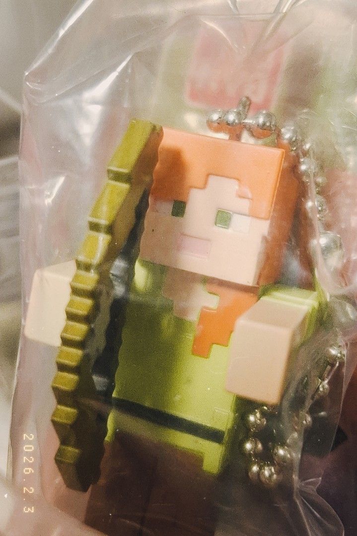 Minecraft Alex Gashapon Keychain (Category: Character Goods) located in Rizal. Submitted by harmoniscence (Listing ID 1419293944, Image 2). Description: Minecraft Alex Gashapon Keychain :] - Still sealed in its original packaging. ✅ - Brand new, sealed Minecraft Alex keychain. ✅ feel free to ask me for more photos. 🔥Price is slightly negotiable :]🔥.