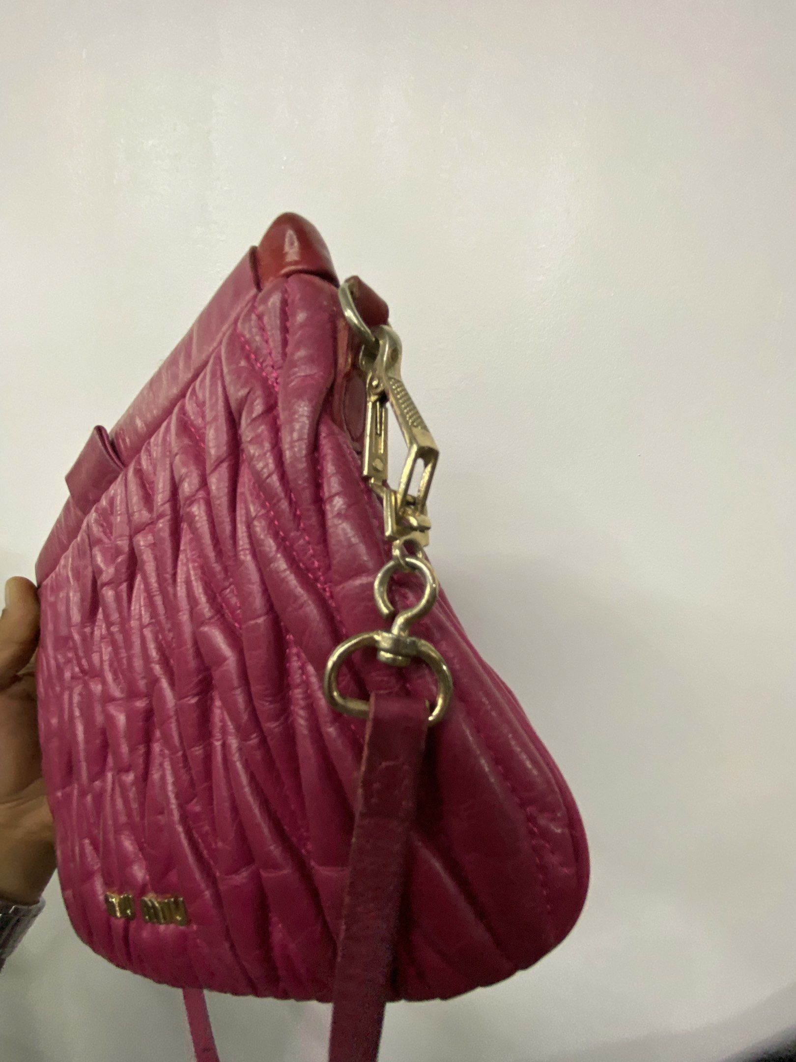 Miu miu (Category: Luxury Bags & Wallets) located in Davao. Submitted by thriftedpinas (Listing ID 1419257577, Image 3). Description: Miumiu Authentic Missing white tag Php : 5.5k freeship.