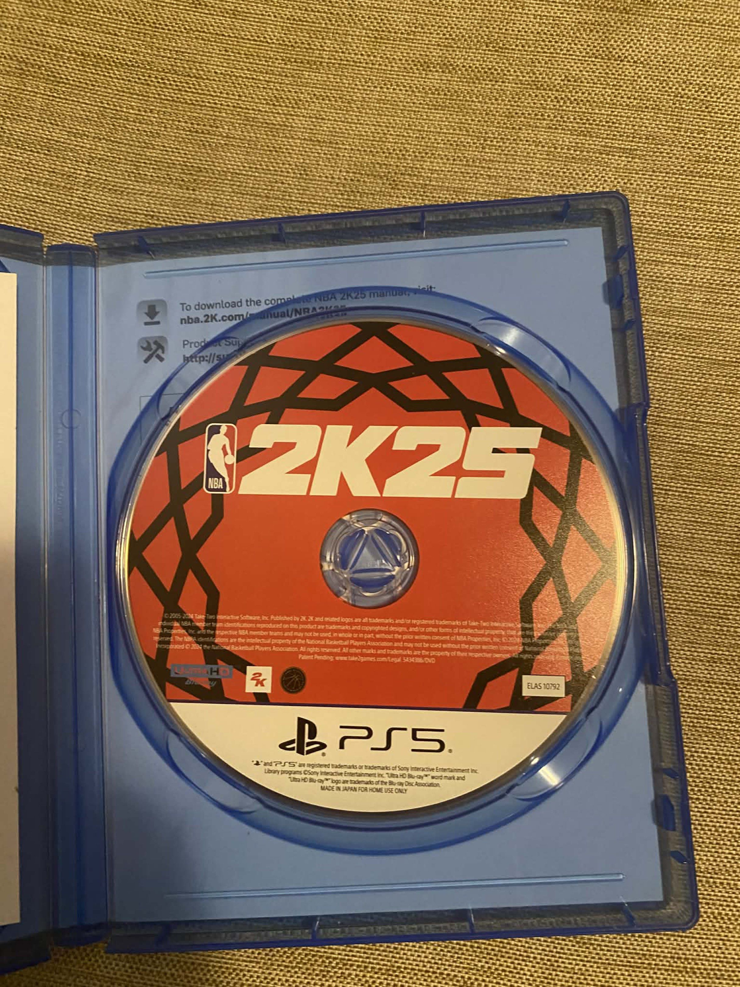 NBA 2K25 - PS5 (Category: PlayStation) located in Pasig City. Submitted by gabbyppp2424 (Listing ID 1419223145, Image 2). Description: NBA 2k25 PS5 For Sale!! Nego Disc is located in Pasig City.