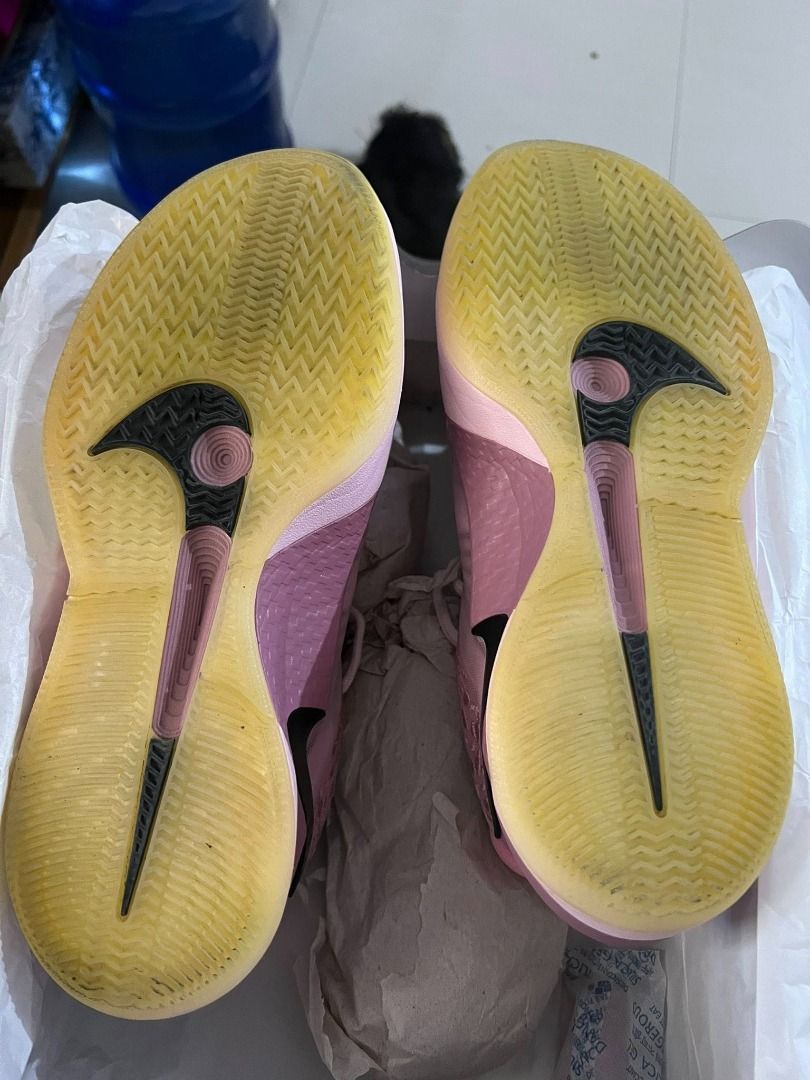 Nike Sabrina 2 EP Pink Foam (Category: Sneakers) located in Davao. Submitted by dakooten (Listing ID 1419259396, Image 3). Description: - Nike Sabrina 2 EP - Colorway: Pink Foam/Black - Features Nike logo - Sign of usage but sole is very crisp - Comes with original box - Size available on box.