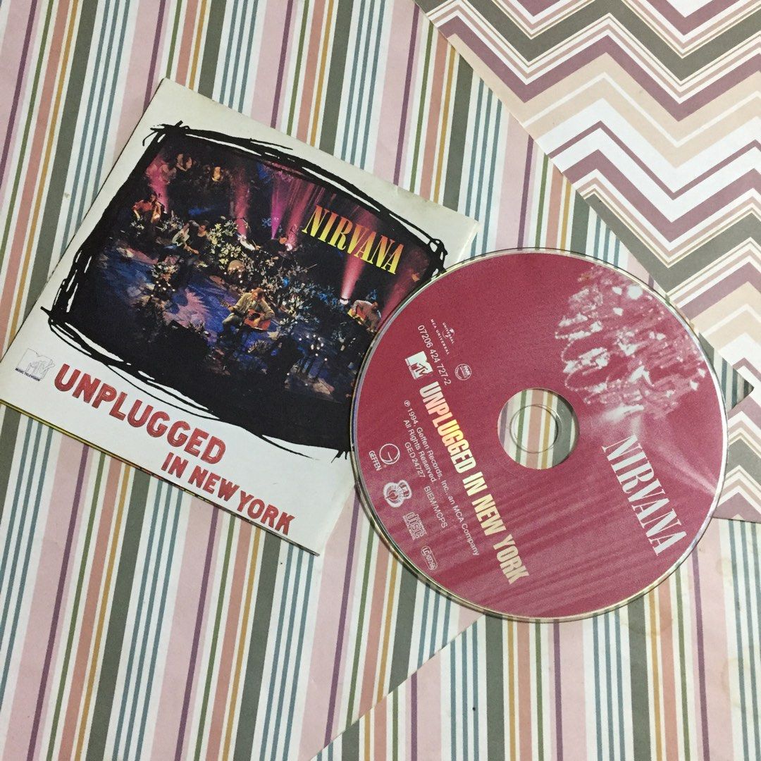 Nirvana CD: Unplugged in New York (Category: CDs & DVDs) located in Pasig City. Submitted by sell.phi (Listing ID 1418640783, Image 2). Description: Nirvana CD: Unplugged in New York preloved original music CD pressed in Germany disc is in VG condition, no playback issues inlay and case may have signs of wear.