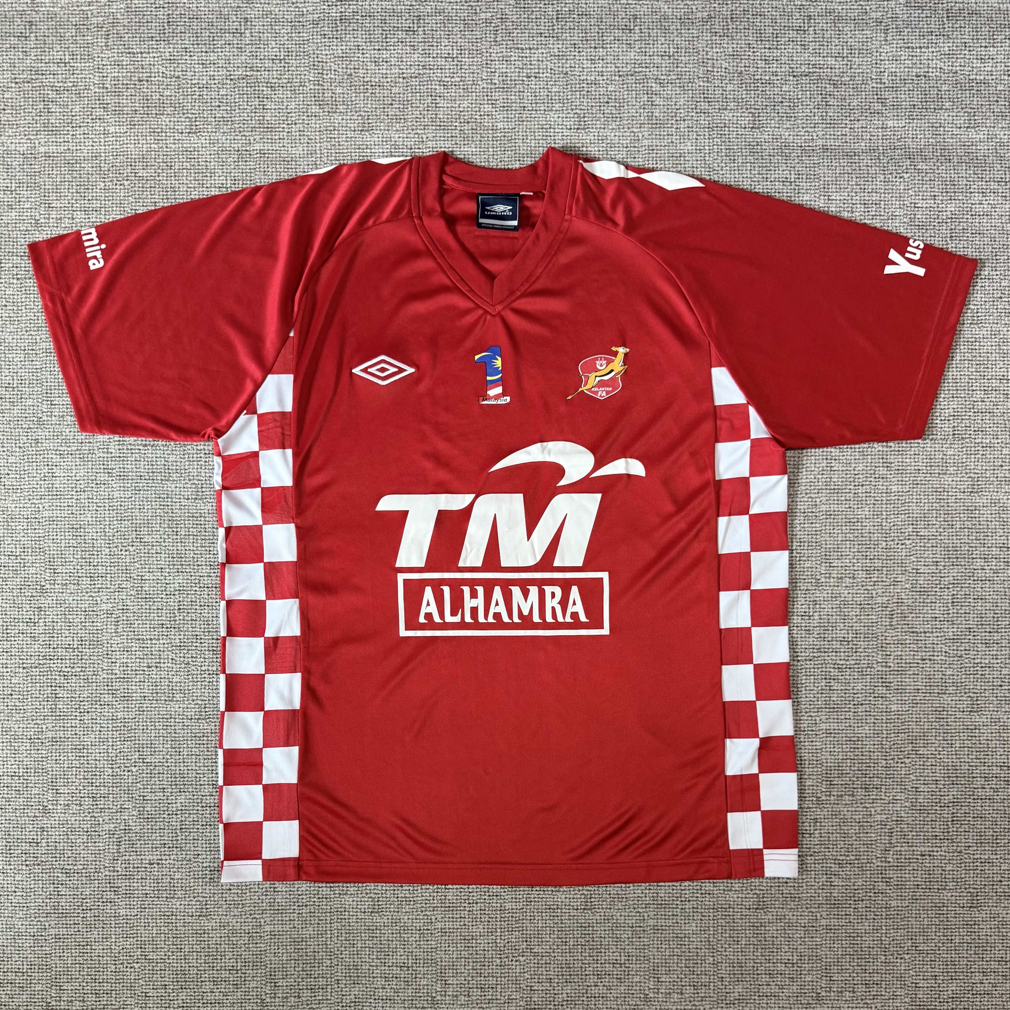 Original umbro Kelantan FA 2010 Jersey home kit jersi, Men's
