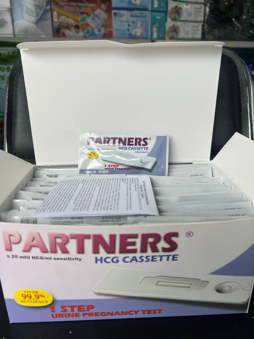 PARTNERS PREGNANCY TEST 100'S (BOX) (Category: Medical Supplies & Tools) located in Quezon City. Submitted by zyra26 (Listing ID 1419220492, Image 2). Description: .