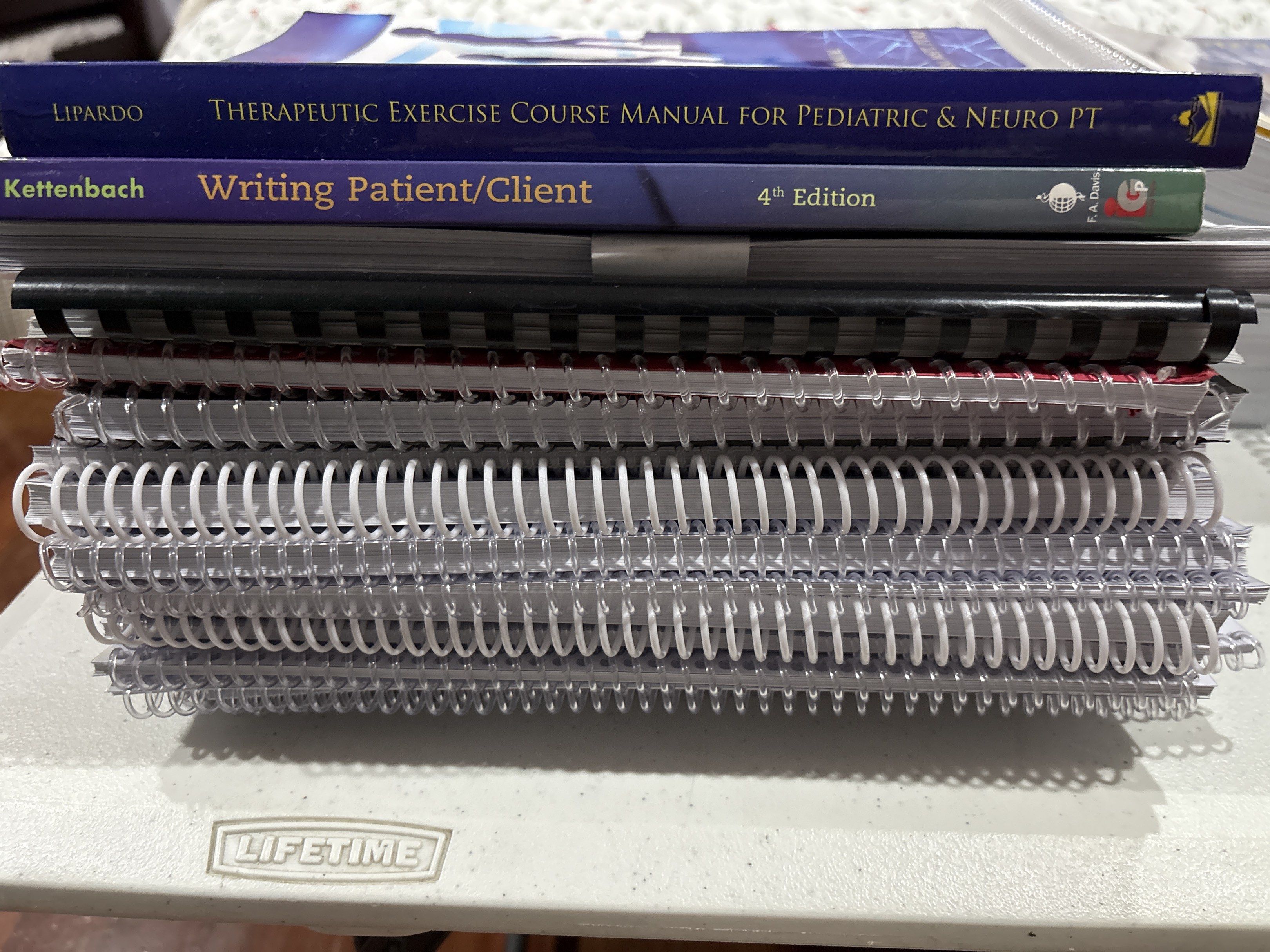 PHYSICAL THERAPY (Category: Textbooks) located in Mandaluyong City. Submitted by thetanfamshop (Listing ID 1419359469, Image 1). Description: These are random books I used in physical therapy undergraduate studies. Includes 2 books and the rest are boards reviewers. They are lightly used not in bad condition .