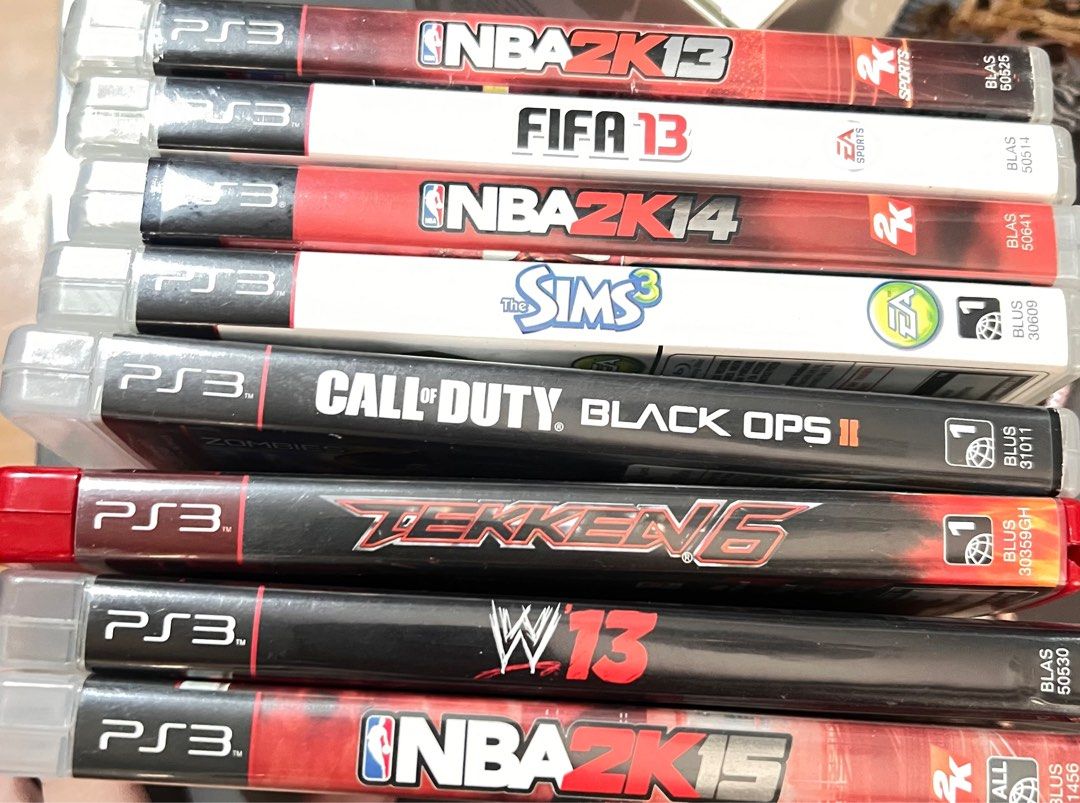 ps3 video games (Category: PlayStation) located in San Pedro. Submitted by mighty_oh (Listing ID 1419278749, Image 1). Description: original (last price) NBA2k13 ₱300 FIFA 13 ₱320 NBA2k14 ₱390 SIMS 3 ₱420❌ CALL OF DUTY ₱390 TEKKEN 6 ₱390❌ W13 ₱390 NBA 2k15 ₱420 get 3 or more with special discount .