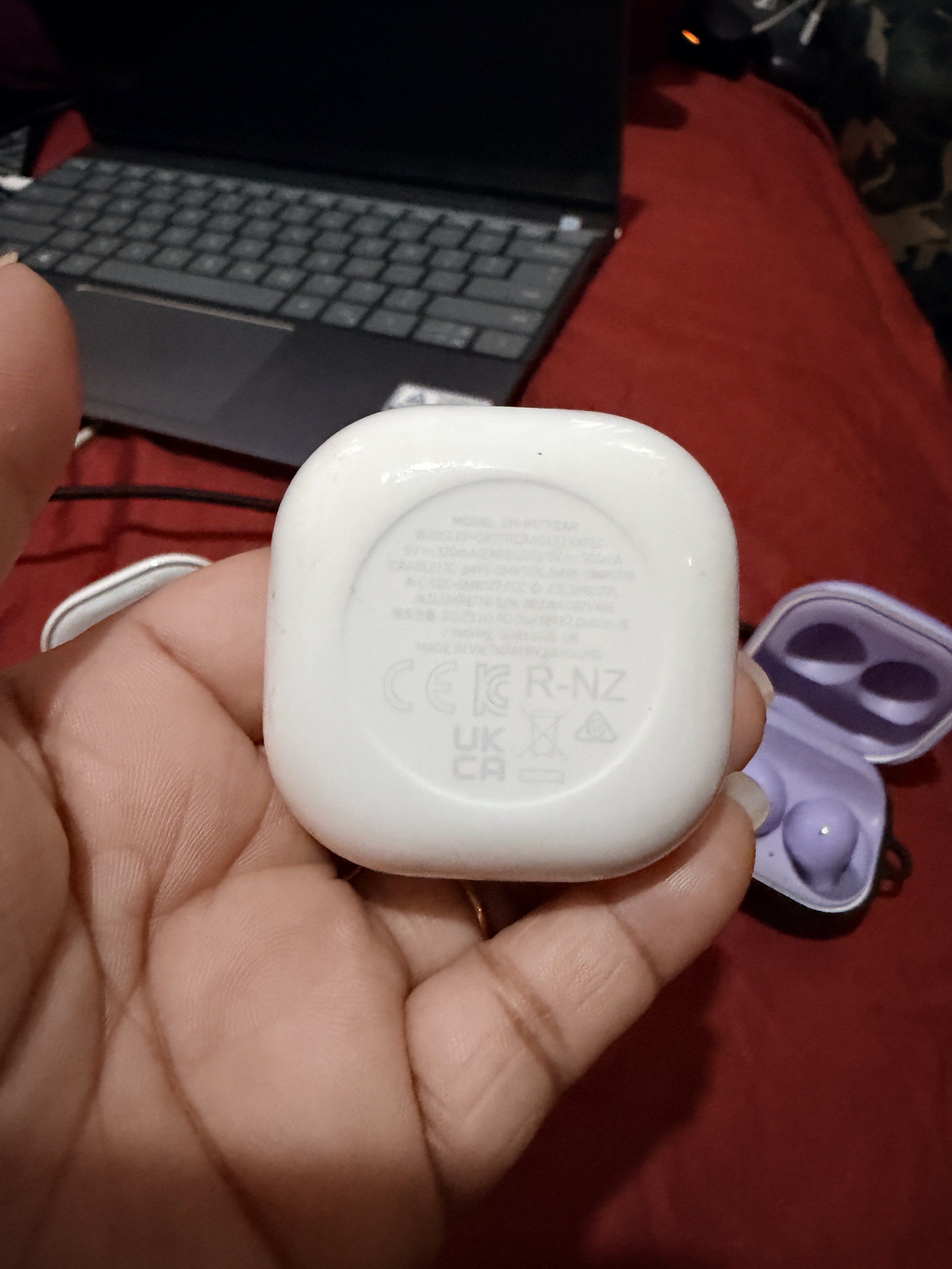Samsung Galaxy Buds 2 (Category: Earphones) located in Paranaque City. Submitted by hannah.agupit (Listing ID 1419226271, Image 2). Description: 2,400 each pair 💯 original Comes with cable for charging each No issues Ready to use .