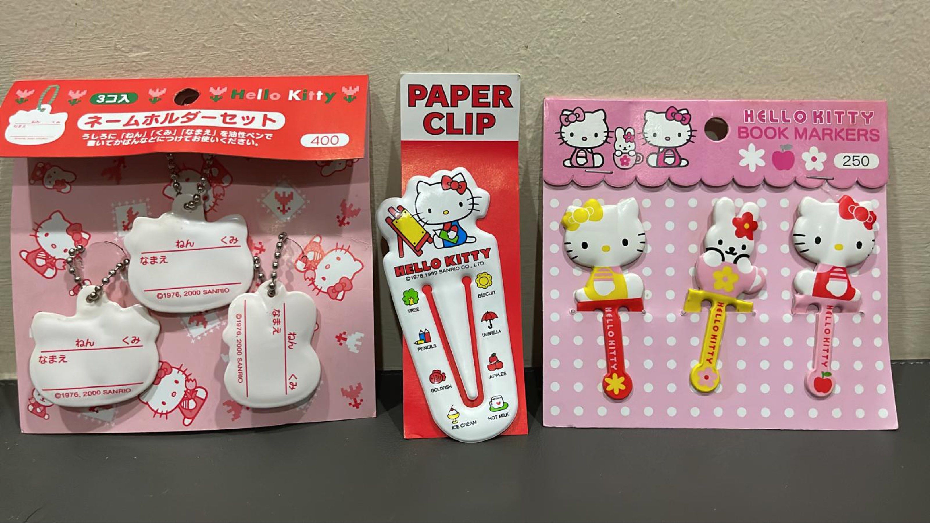 Sanrio Hello Kitty Retro Mini Tags, Mini Paper Clip and Mini Book ...