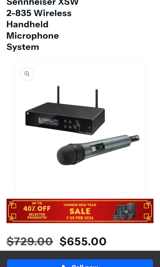 Sennheiser XSW2 Wireless Microphone65561088905603112