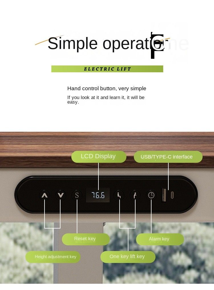 Solid wood study table65561375864834112