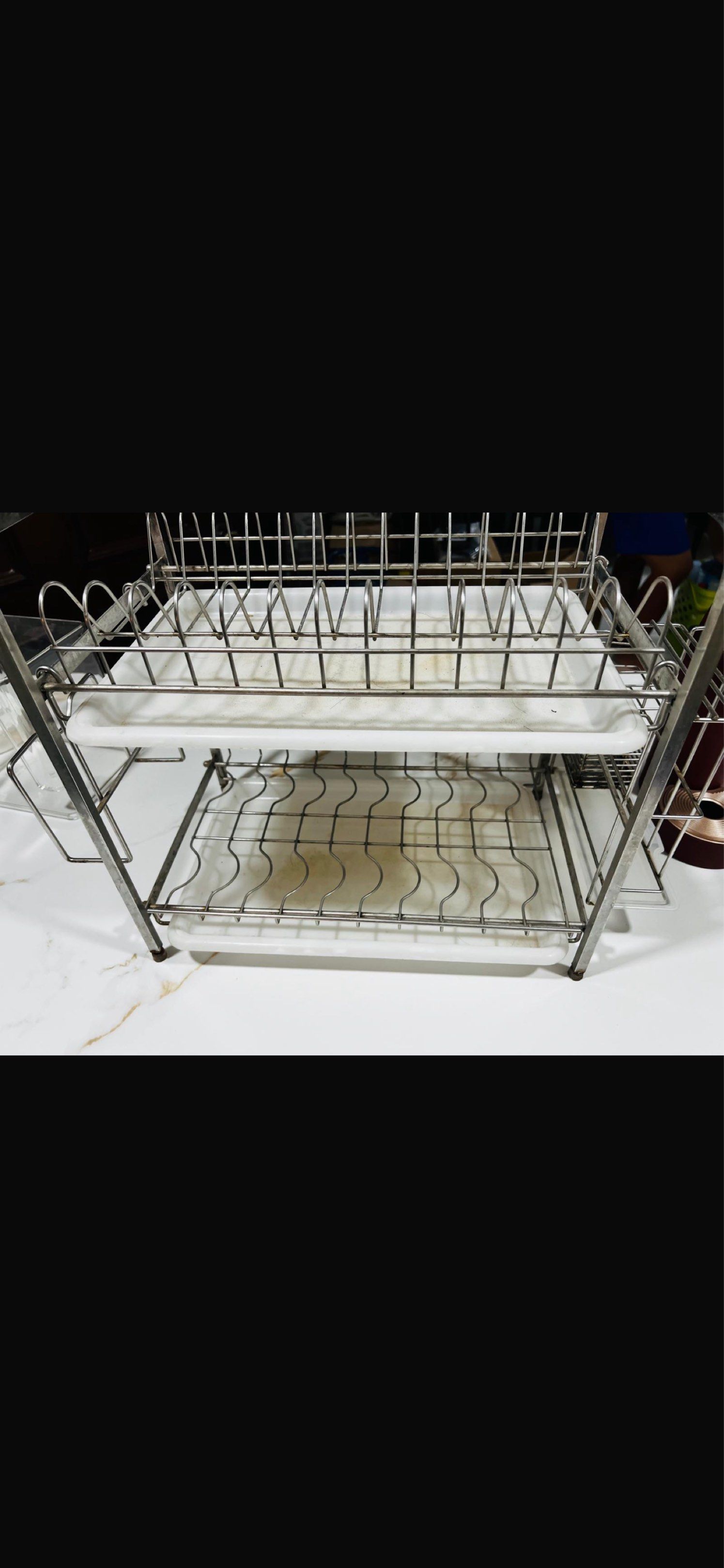 Stainless Steel 2-Tier Dish Rack445010763245178881