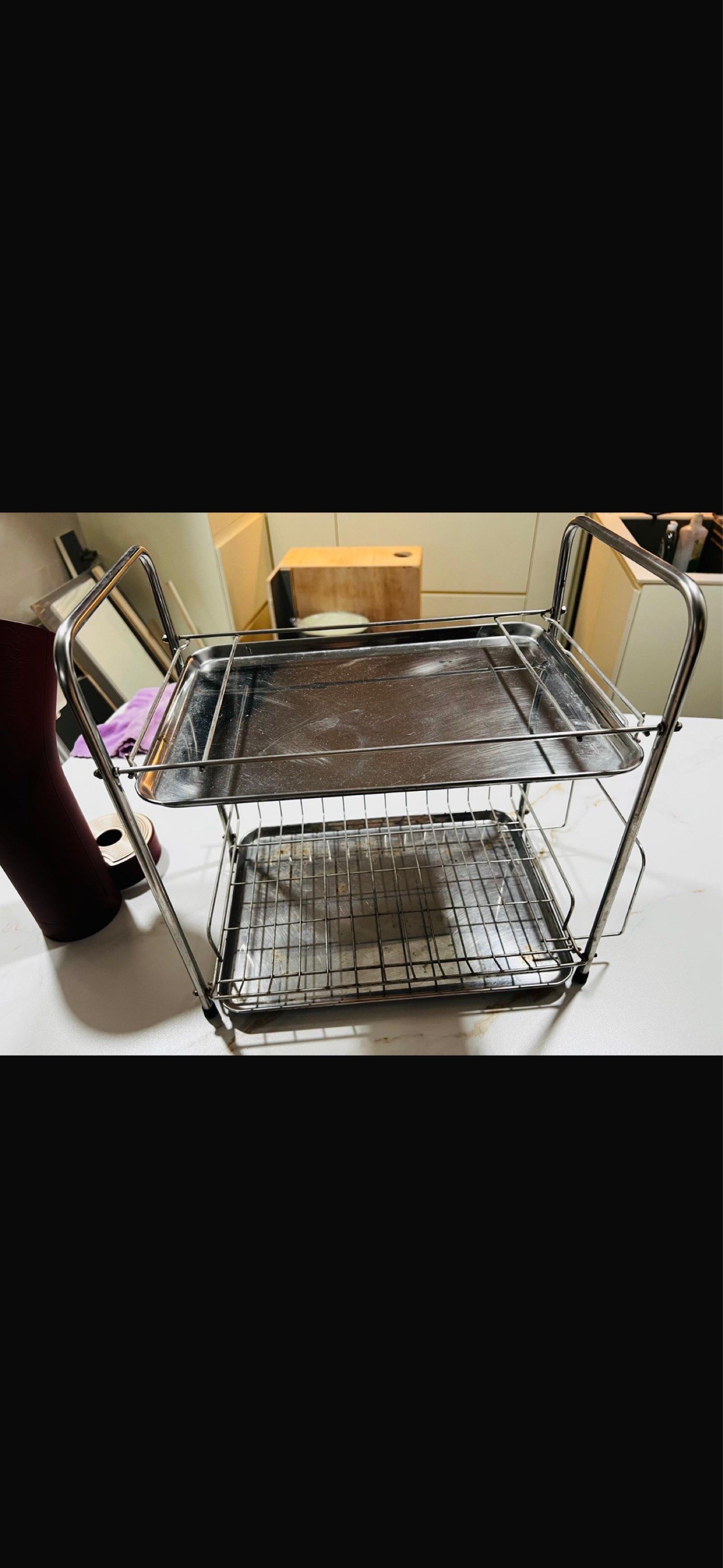 Stainless Steel 2-Tier Dish Rack445010763245178885