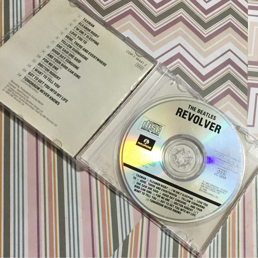 The Beatles CD: Revolver (Category: CDs & DVDs) located in Pasig City. Submitted by sell.phi (Listing ID 1416909932, Image 2). Description: preloved original music CD disc has no playback issues inlay and case may have signs of wear.