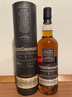 GlenDronach Global Travel Retail 9 Year Old, Sherry Cask whisky bottle