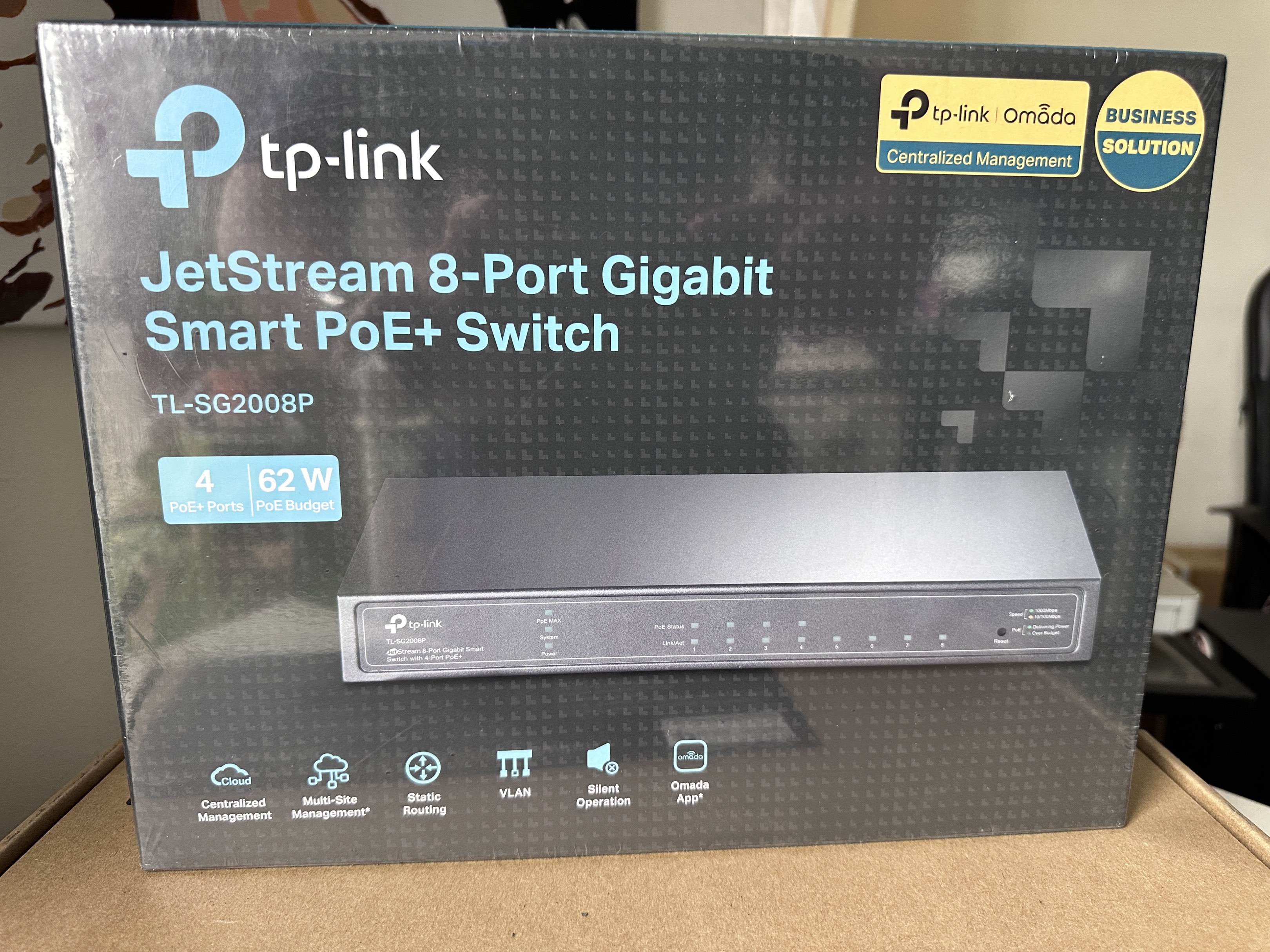 Jet Box Network TL-SG2008P - JetStream 8 Port Gigabit Smart PoE+ Switch, Computers ...